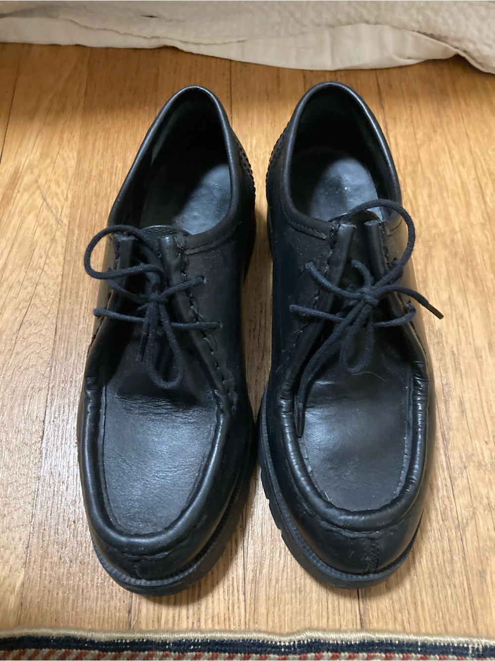 Women's Black Kleman Padror derby shoes size 38